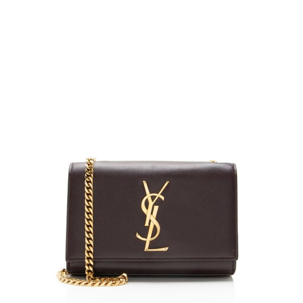 Saint Laurent Grain de Poudre Monogram Kate Small Shoulder Bag